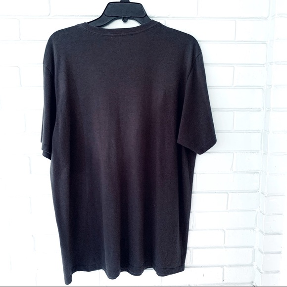 Ladies Russels Reserve Bourbon promotional Grey V Neck T Shirt Sz. L - Picture 3 of 6